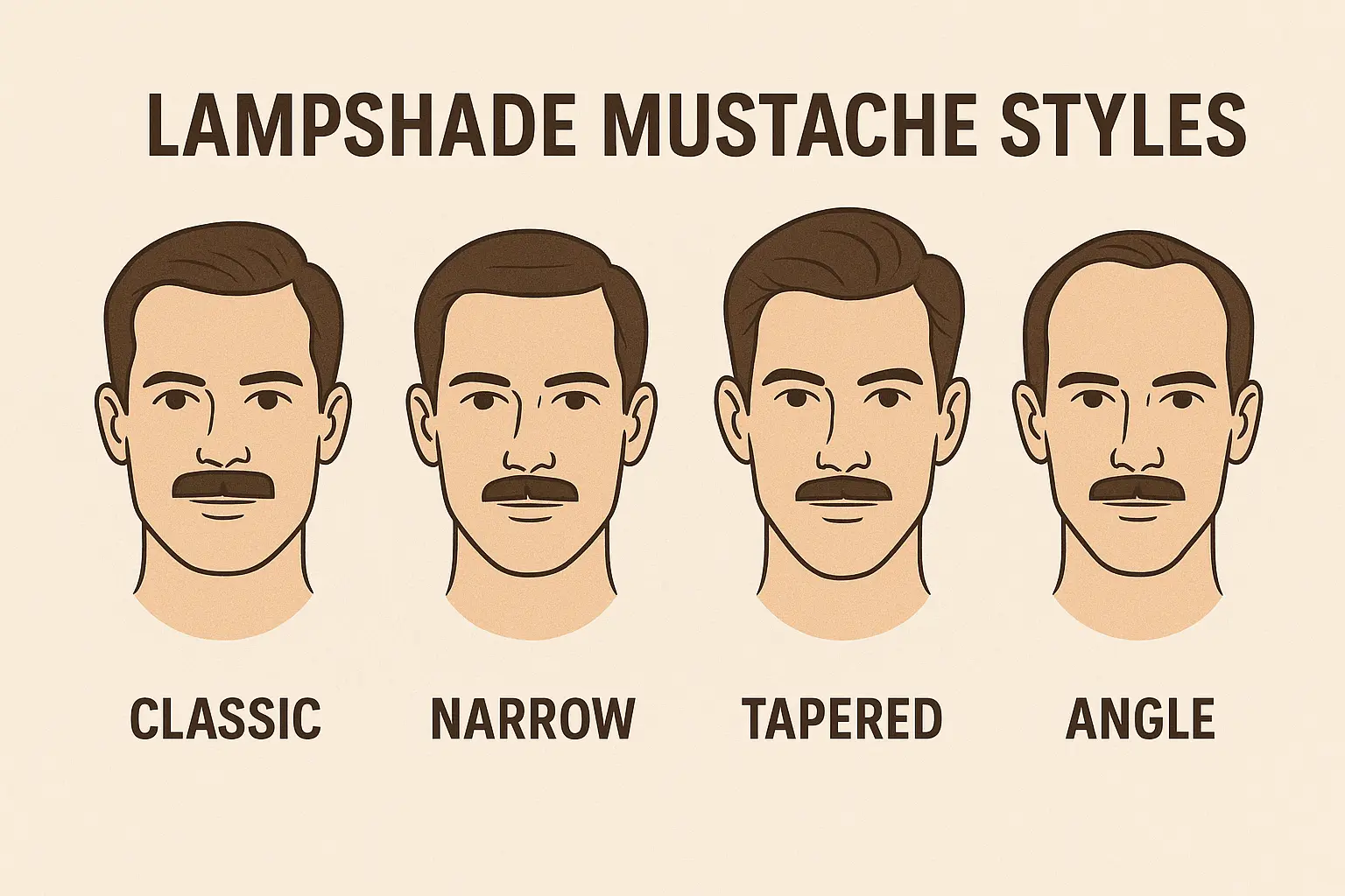 Lampshade Mustache Styles
