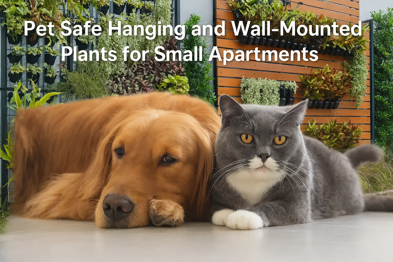 Pet Safe Hanging Wall-Mounted Plants for Small Apartments
