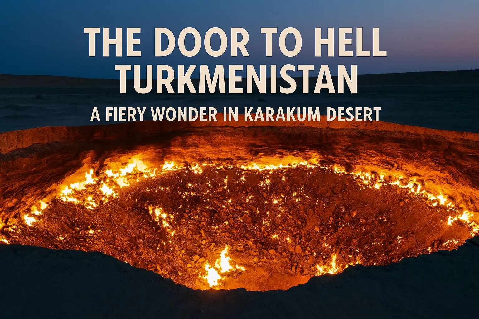 The Door to Hell Turkmenistan: A Fiery Wonder in Karakum Desert Fire Pit