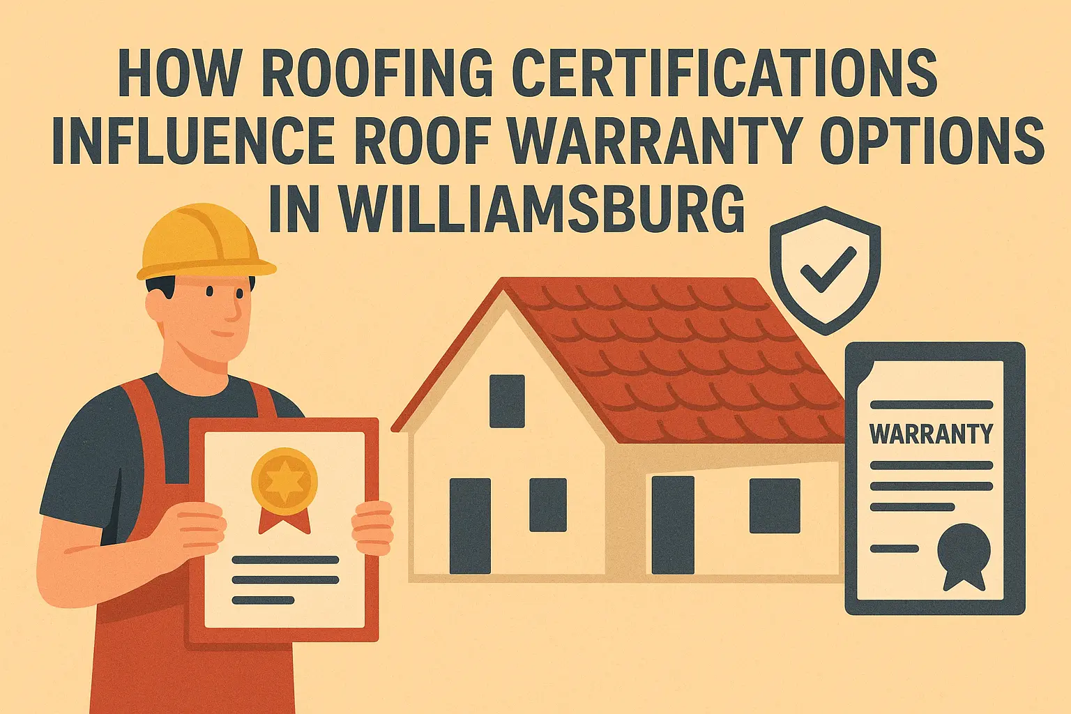 How Roofing Certifications Influence Roof Warranty Options in Williamsburg