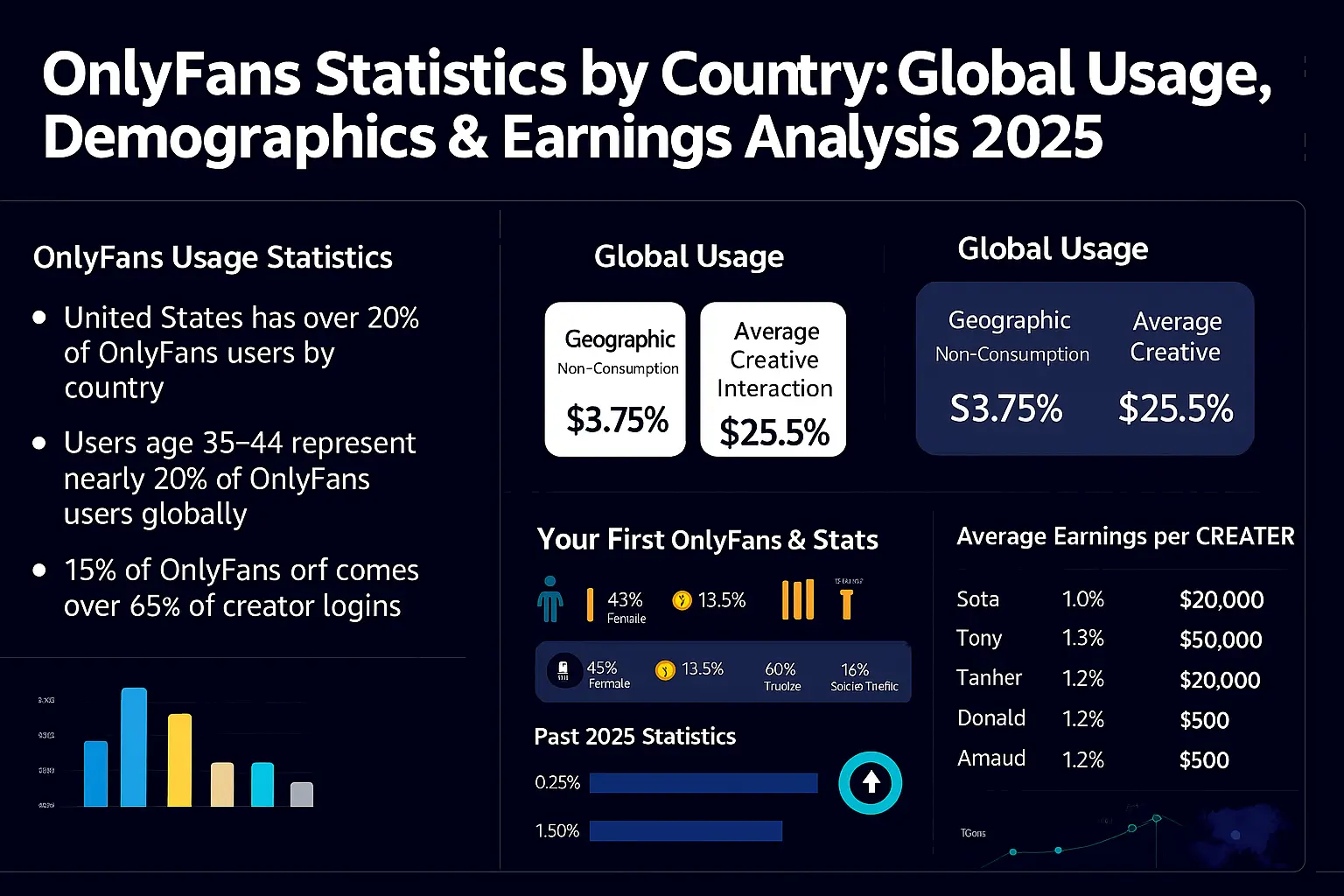 OnlyFans Statistics by Country Insights on Users and Revenue Trends
