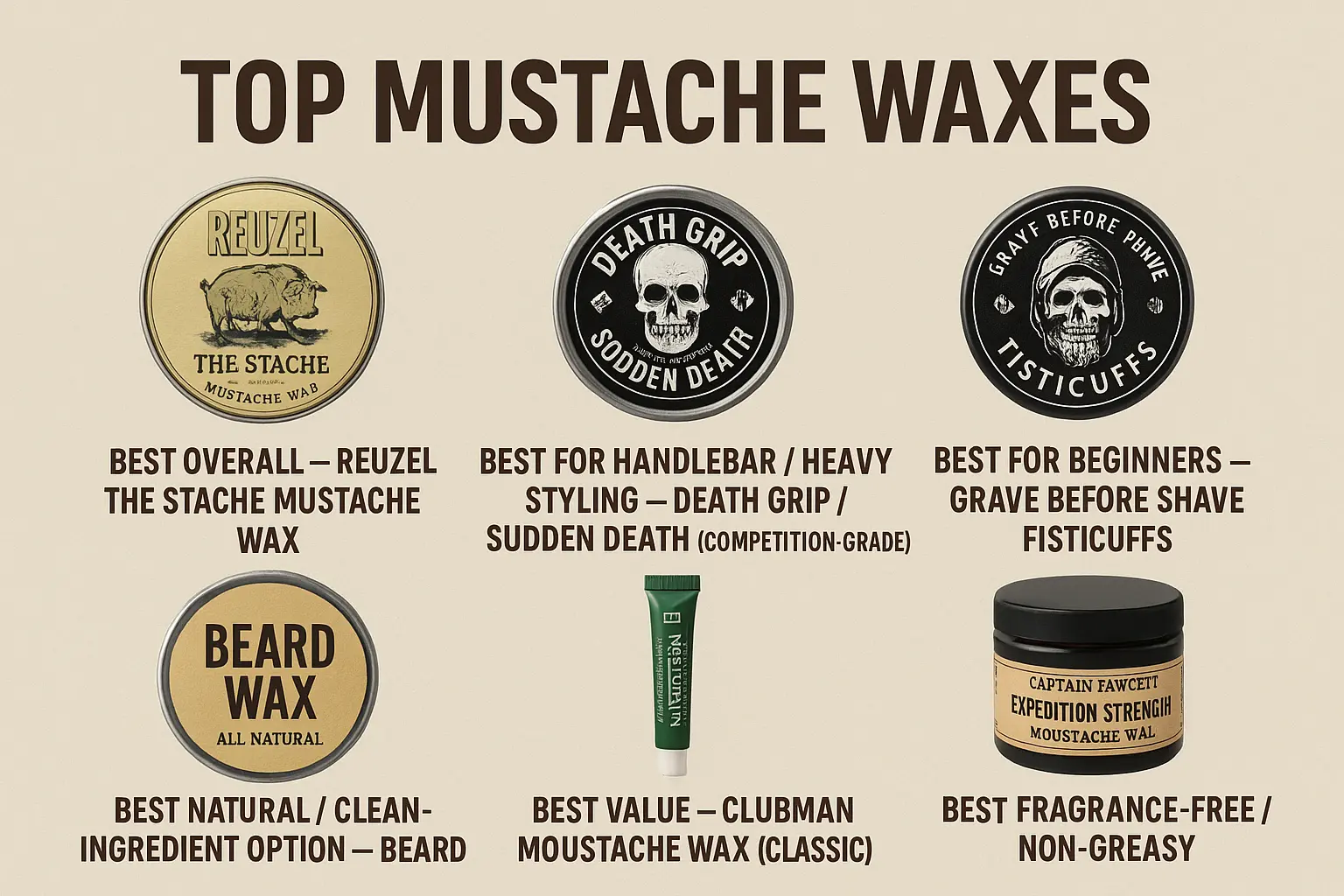 Top Mustache Waxes — Picks by Use Case
