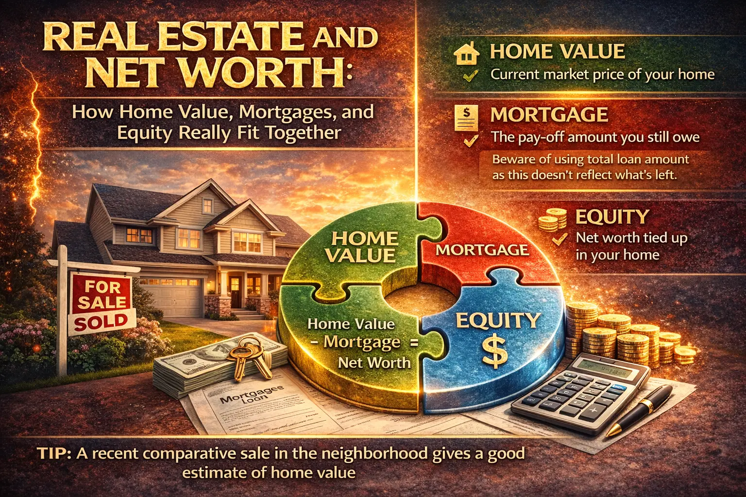 Real Estate and Net Worth: How Home Value, Mortgages, and Equity Really Fit Together