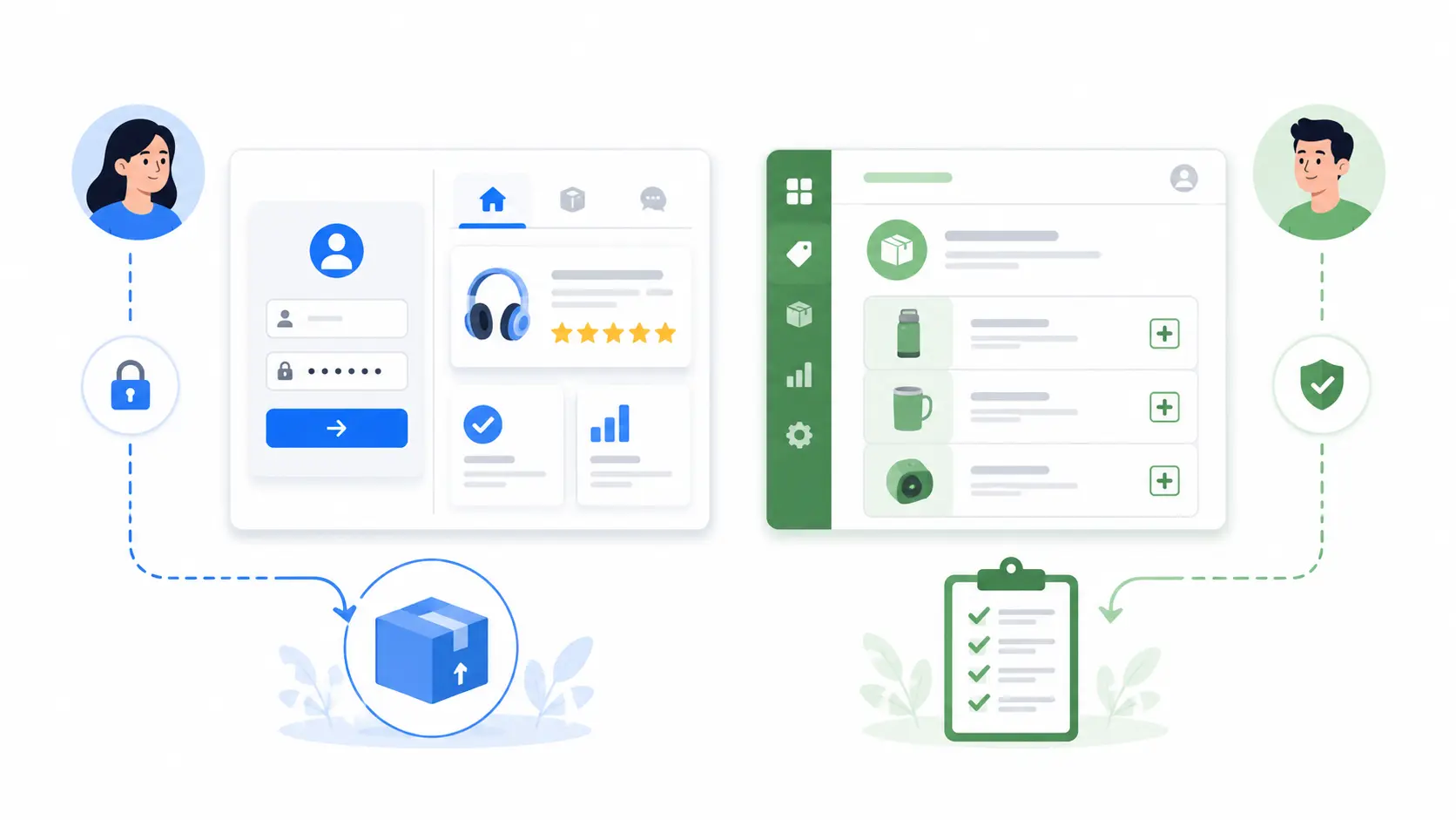 Amazon Vine login guide showing reviewer and seller access paths